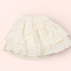White Layered Women's Skirt